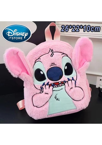 Yeni Disney Peluş Sırt Çantası Ins Japon Mavi Dikiş Komik Karikatür Büyük Kapasiteli Öğrenci Sırt Çantası Anaokulu Çantası Çocuk Hediye Renk: Dikiş Çantası 06 (Yurt Dışından)