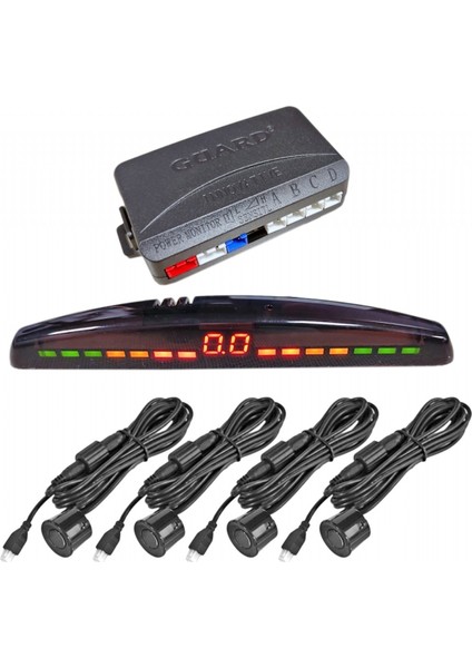 Park Sensörü LED Ekranlı (Uzay Model) Ses Ikazlı Siyah PS.UZ.678