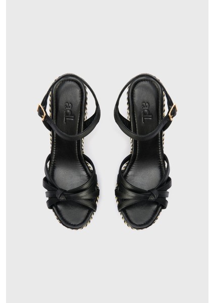 Deri Espradrill Sandalet Siyah 16545516000 modelleri