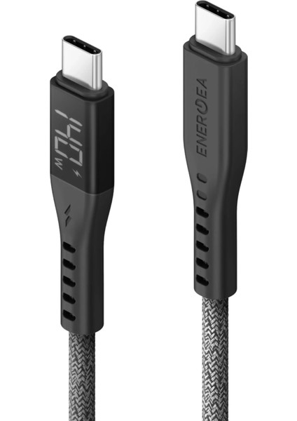 Flow 1.5m 240W Dijital Göstergeli Type-C To Type-C Pd Hızlı Şarj Kablosu fiyatları