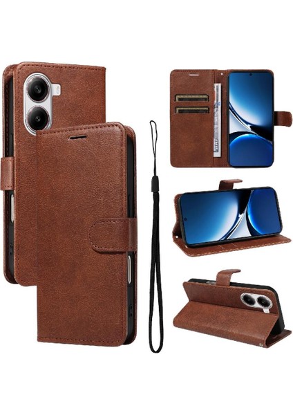 Xiaomi Poco X7 Pro 5g Iş Cüzdan Telefon Kılıfı Için Flip Case ile Yüksek (Yurt Dışından)