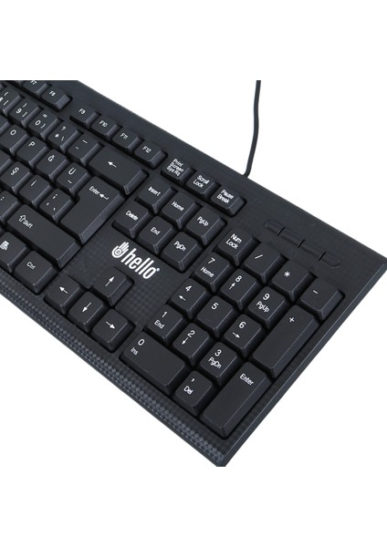 Standart Kablolu Siyah USB Q Klavye (4401)