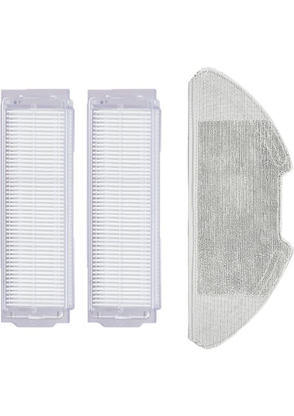 Siyah Uyumlu Temizleme Seti: Filtre ve Fırça Parçaları (3 Parça)