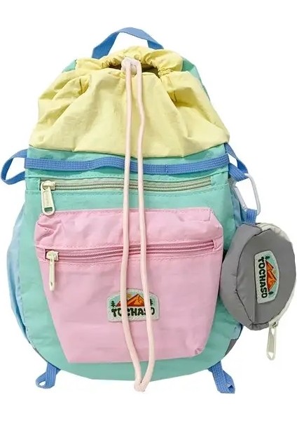 Yeni Naylon Drawstring Büyük Kapasite Günlük Moda Sırt Çantaları 2025 Yüksek Kaliteli Çok Yönlü Gençlik Batı Tarzı Tatlı Okul Bagscolor: 2 (Yurt Dışından)