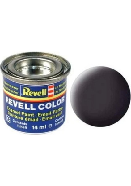 Nessiworld Email Color - Tar Black - Mat - Boya 14 ml