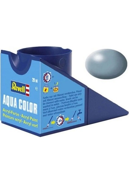 Nessiworld Aqua Color Grey Silk Boya - 18 ml