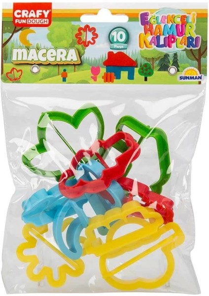 Nessiworld 10’lu Oyun Hamuru Kalıp Seti Macera