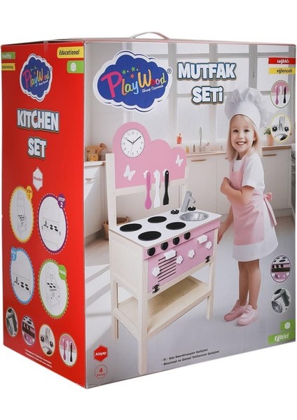 ONY-408 Ahşap Mutfak Seti -Onyıl Oyuncak