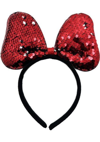 NessiWorld Renk Değiştiren Pullu Payetli Parti Tacı Kırmızı Gümüş Renk 20x16 cm fiyatları