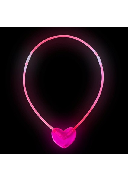 Nessiworld Karanlıkta Yanan Glow Stick Kalp Şekilli Kolye 6 Renk 6 Adet