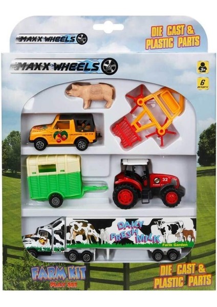 Nessiworld Maxx Wheels Araçlı Çiftlik Seti