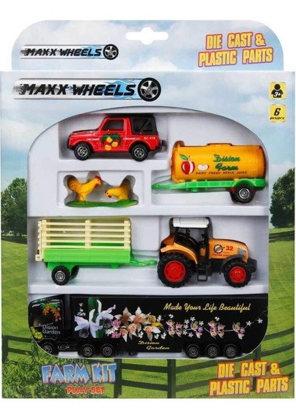 Nessiworld Maxx Wheels Araçlı Çiftlik Seti