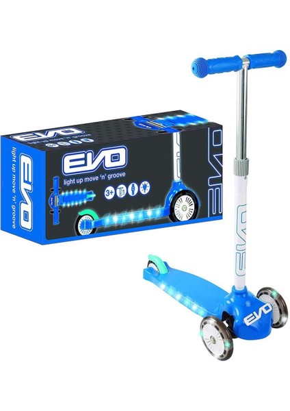 Nessiworld Evo Işıklı Move N Groove Mavi Üç Tekerlekli Scooter