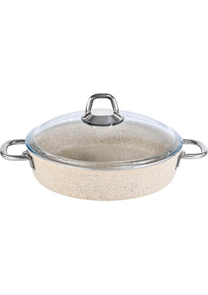 28 cm Basık Tencere Metal Saplı - KAhverengi fiyatları