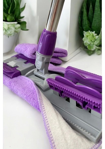 Pratik Mandallı Yer Mopası + Yedek Mikrofiber Bez Hediye, Temizlik Kolaylığı fırsatları