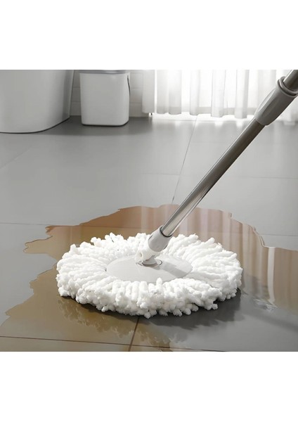 Döner Başlıklı Mikrofiber Mop Yedek Seti