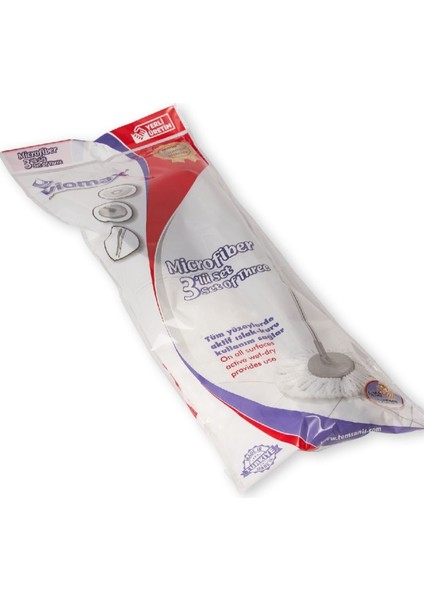 Döner Başlıklı Mikrofiber Mop Yedek Seti fiyatları