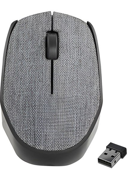 Everest KM-218 USB Gri 2.4ghz Kumaş Yüzey Kablosuz Mouse (4401)