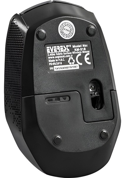 Everest KM-218 USB Gri 2.4ghz Kumaş Yüzey Kablosuz Mouse (4401)