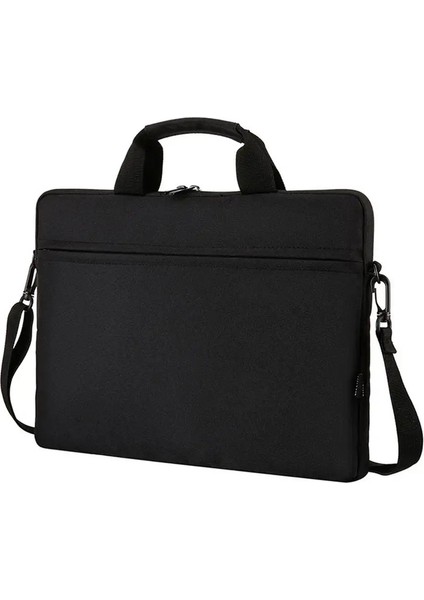 13.3 14 15.6 Inç Ultra Ince Dizüstü Çanta Kollu Iş Defteri Defter Lenovo Hp Dell Asus Samsung Için Omuz Çantası: SIYAH-155.6 Inç (Yurt Dışından)