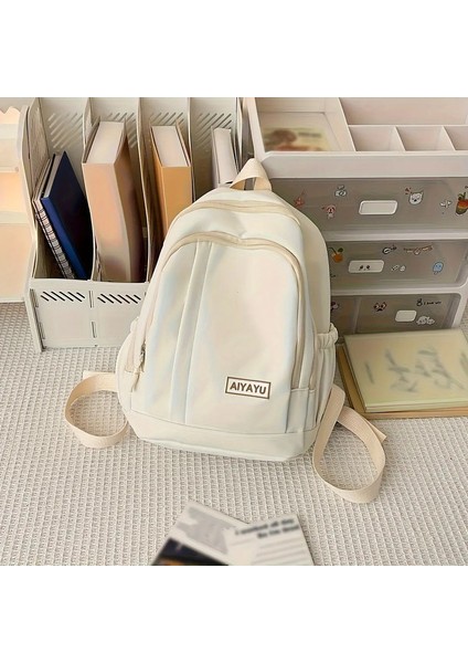Üniversite Öğrencileri Için Yeni Küçük Okul Çantası, Basit ve Çok Yönlü Kızın Seyahat Için Sırt Çantası, Küçük Taze Sırt Çantası, Çocuksu Backpackcolor: Beyaz (Yurt Dışından)