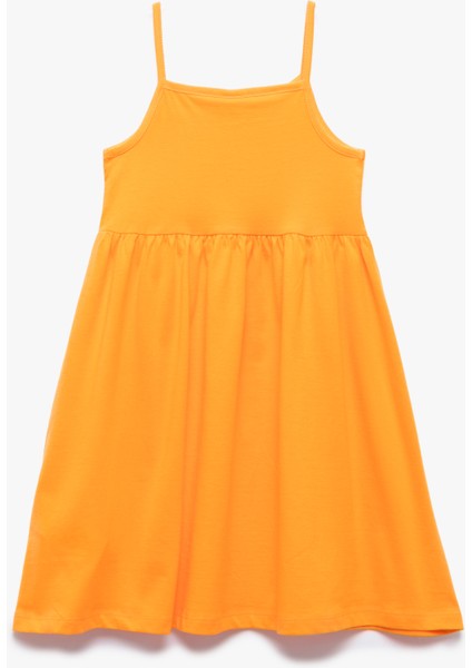 Pamuklu Ananas Baskılı Askılı Elbise fiyatları