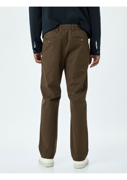 Pamuklu Gabardin Cep Detaylı Chino Pantolon fırsatları