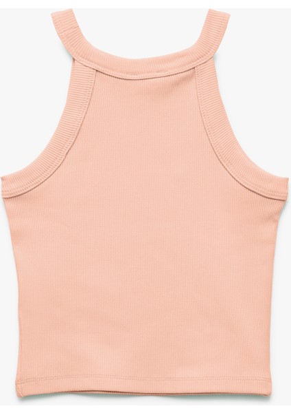 Pamuklu Kolsuz Halter Yaka Slim Fit Crop Atlet fiyatları