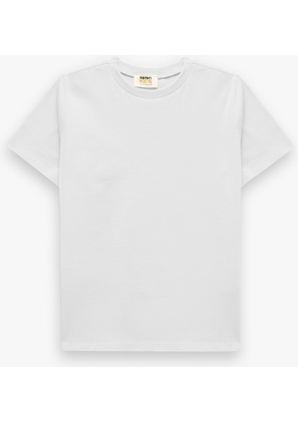 Pamuklu Kısa Kollu Bisiklet Yaka Basic Tişört Seti fırsatları