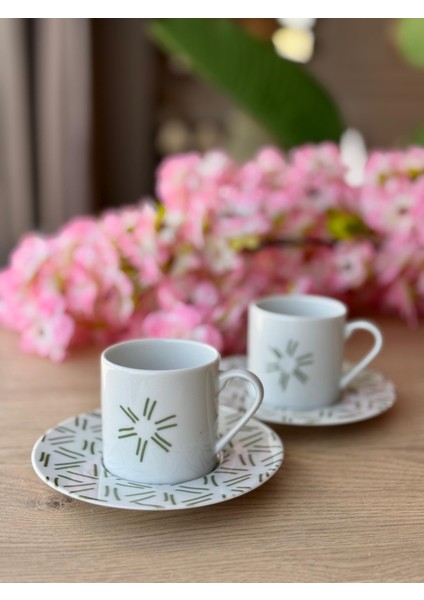 Tamina Desen2 4 Parça 2 Kişilik Kahve Fincanı 90CC