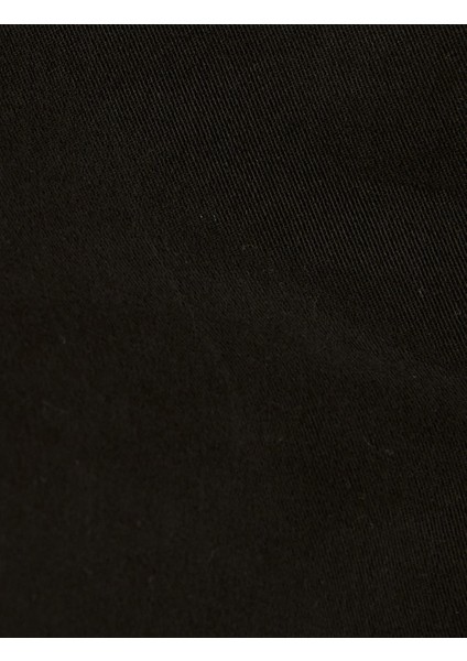 Pamuklu Gabardin Cep Detaylı Düğmeli Beli Lastikli Jogger Pantolon