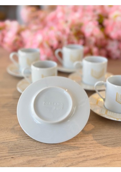 Tamina Desen6 4 Parça 2 Kişilik Kahve Fincanı 90CC