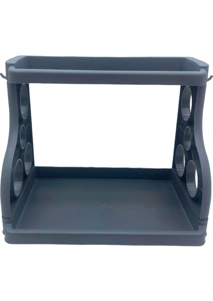 Gri Mutfak Tezgah Üstü Düzenleyici Organizer