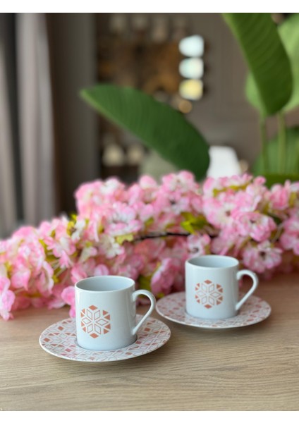 Tamina Desen3 4 Parça 2 Kişilik Kahve Fincanı 90CC