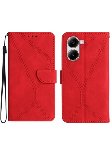 Xiaomi Poco X7 Pro Için Kılıf Yüksek Tpu Yumuşak Pu Deri Dikiş (Yurt Dışından)