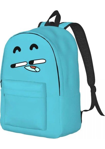 Gumballs Sakız Topu Watton Muhteşem Karikatür Sırt Çantası Orta Yüksek Kolej Okulu Öğrencisi Kitap Çantası Gençler Gündüz Çantası Yürüyüşü: 1 (Yurt Dışından)