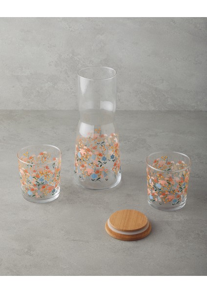 Celestial Cam 3 Parça Su Takımı 1000 ml + 380 ml Renkli