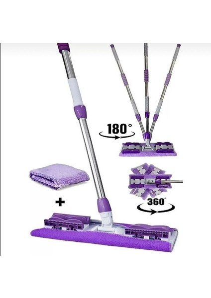 Yumuşak Mikrofiber Yedek Bezli Çok Amaçlı Yer ve Yüzey Temizleme Mop fiyatları