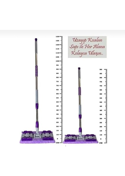 Yumuşak Mikrofiber Yedek Bezli Çok Amaçlı Yer ve Yüzey Temizleme Mop modelleri