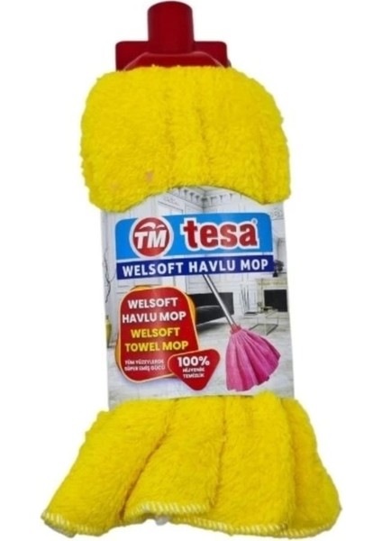 Yumuşak ve Hafif Havlu Mop, Temizlikte Kolaylık Sağlar