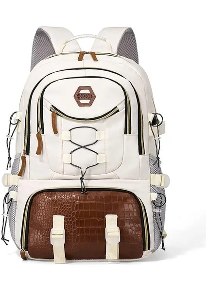 Büyük Kapasiteli Açık Seyahat Sırt Çantası, Ayakkabı Bölmeli Erkek Yürüyüş Sırt Çantası, Dizüstü Bilgisayar Bölmesi ile Geniş Seyahat Çantası: Bej (Yurt Dışından) fiyatları