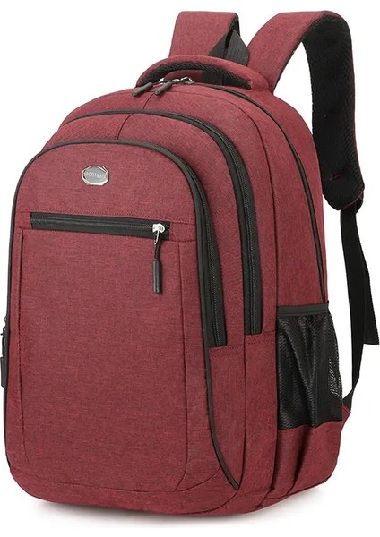 Büyük Kapasiteli Sırt Çantası, Erkek ve Kadın Öğrenci Bilgisayarı Bagmulti Cep Su Geçirmez ve Aşınmaya Dalı Sırt Çantası, Chrcolor: Siyah (Yurt Dışından)