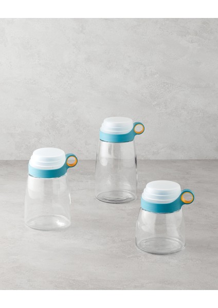 Novia Cam Ölçü Kaplı Kavanoz 1800 ml Mavi-Beyaz fırsatları