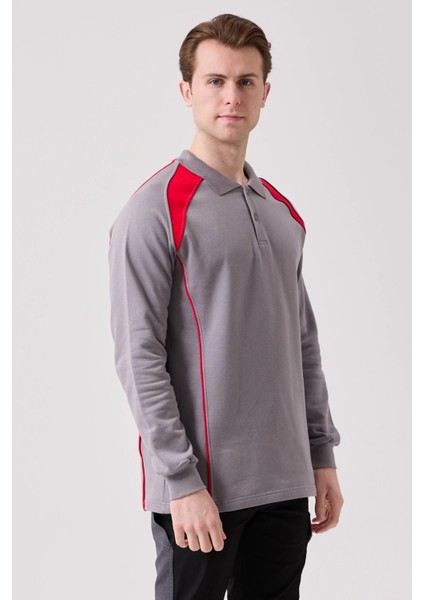 Vancelya Polo Yaka Sweatshirt - Uzun Kollu, Nefes Alabilir, Iş ve Günlük Kullanım Için fiyatları