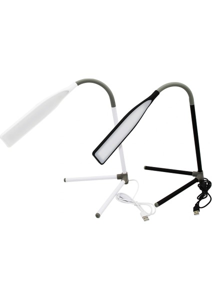 Portatif Ayaklı 23LED USB Girişli Masa Lambası Oynar Başlı