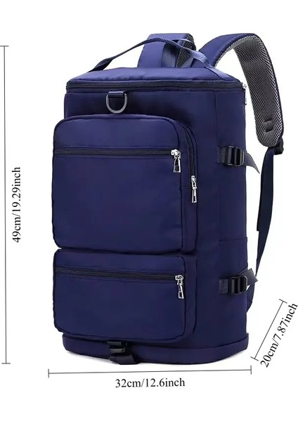 Büyük Kapasiteli Öğrenciler Sırt Çantası Sıradan Naylon Çift Omuz Çantası Seyahat Çantası Junior Lisesi Öğrenci Schoolbag Mochilacolor: B1 (Yurt Dışından)