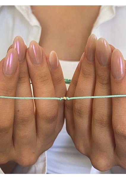 14 Ayar Altın Dorikalı Turkuaz Ipli Zarif Altın Bileklik fiyatları