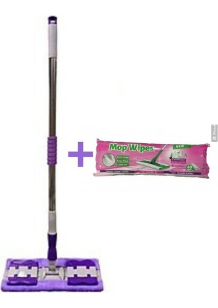Sihirli Teleskopik Mop ve Yedek Bez ile Temizlik Keyfi