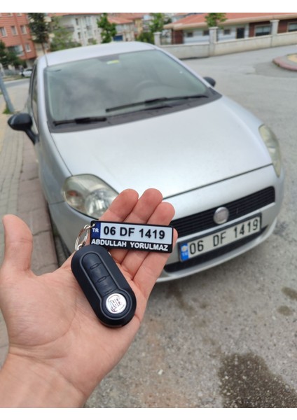 Kişiye Özel Araba Plaka Anahtarlık Isimli Plakalık Hediyelik modelleri