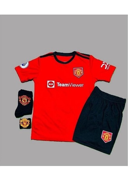 C./ronaldo #cr7 2022 Sezonu Manhester/united Çocuk Forması 4'lü Set